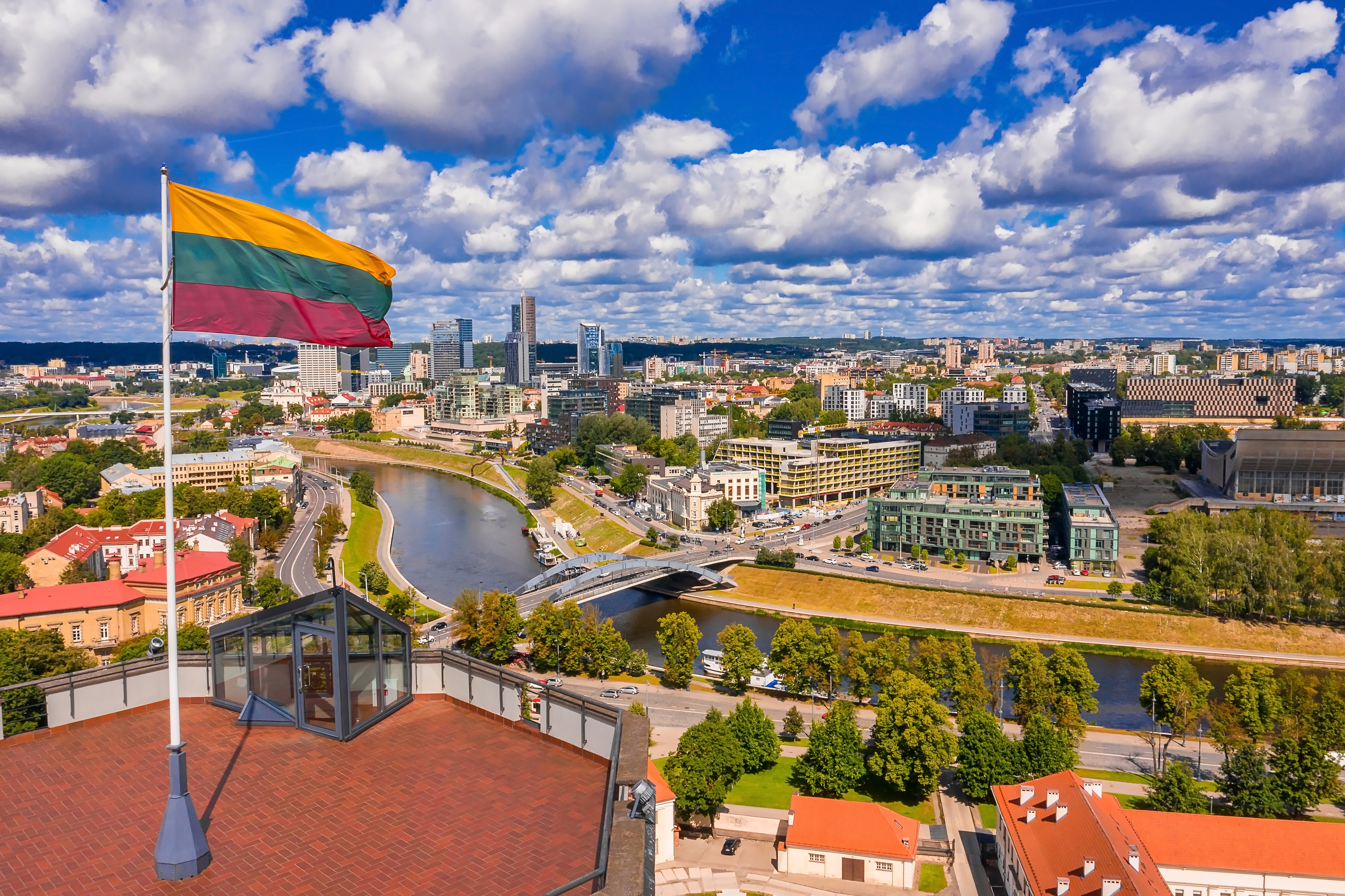 Вид на Литву, где иностранцы могут получить гражданство